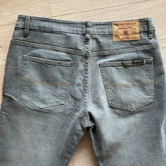 Vintage Buffalo Jeans David Bitton Driven Dyed Gray Men's Size 33x32 - Picture 9 of 15